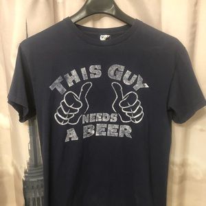 MEN’S “THIS GUY NEEDS A BEER” T-SHIRT